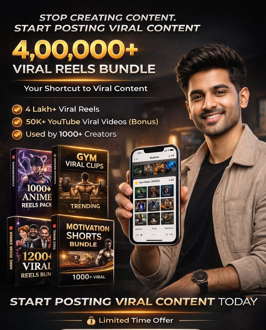 4,00,000+ Viral Reels Bundle